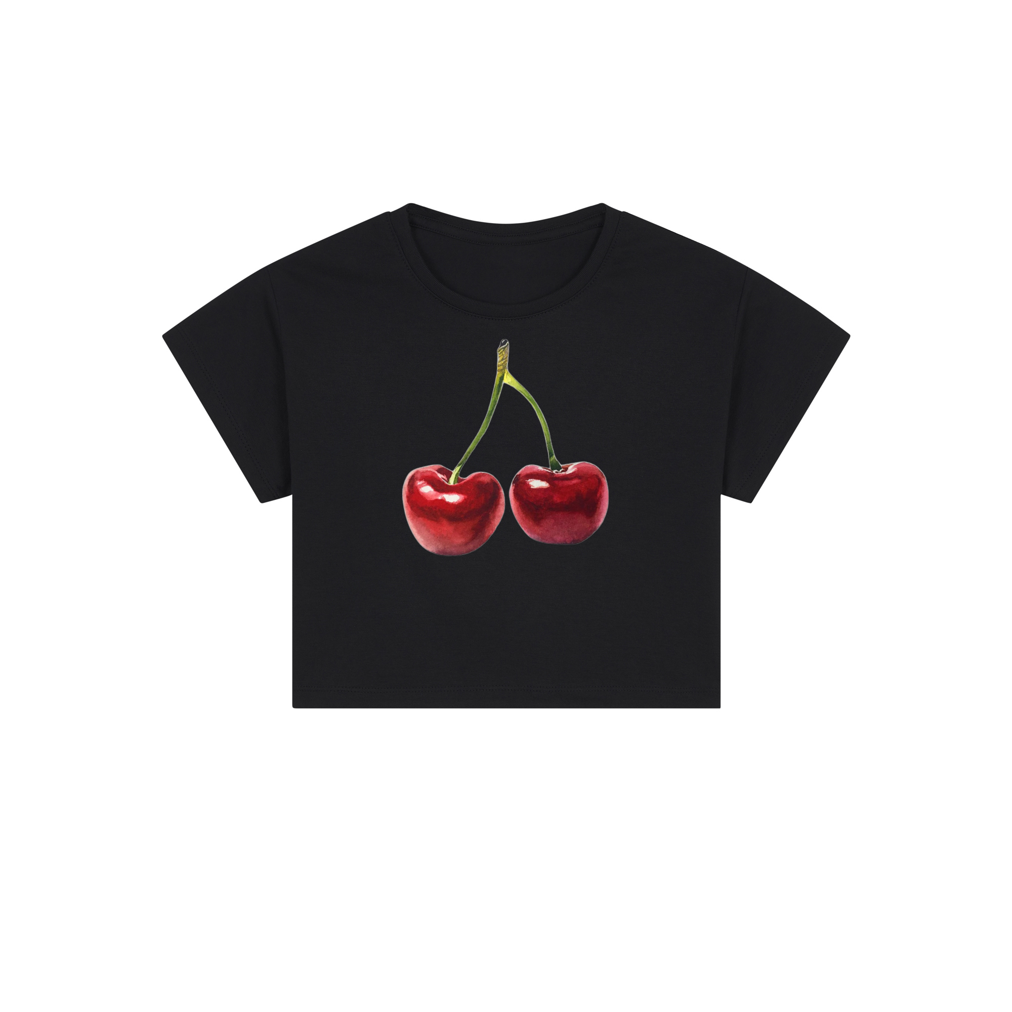 Minimal Graphic Crop Tops