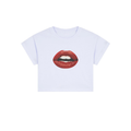 red lips crop top