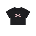 pink ribbon crop top