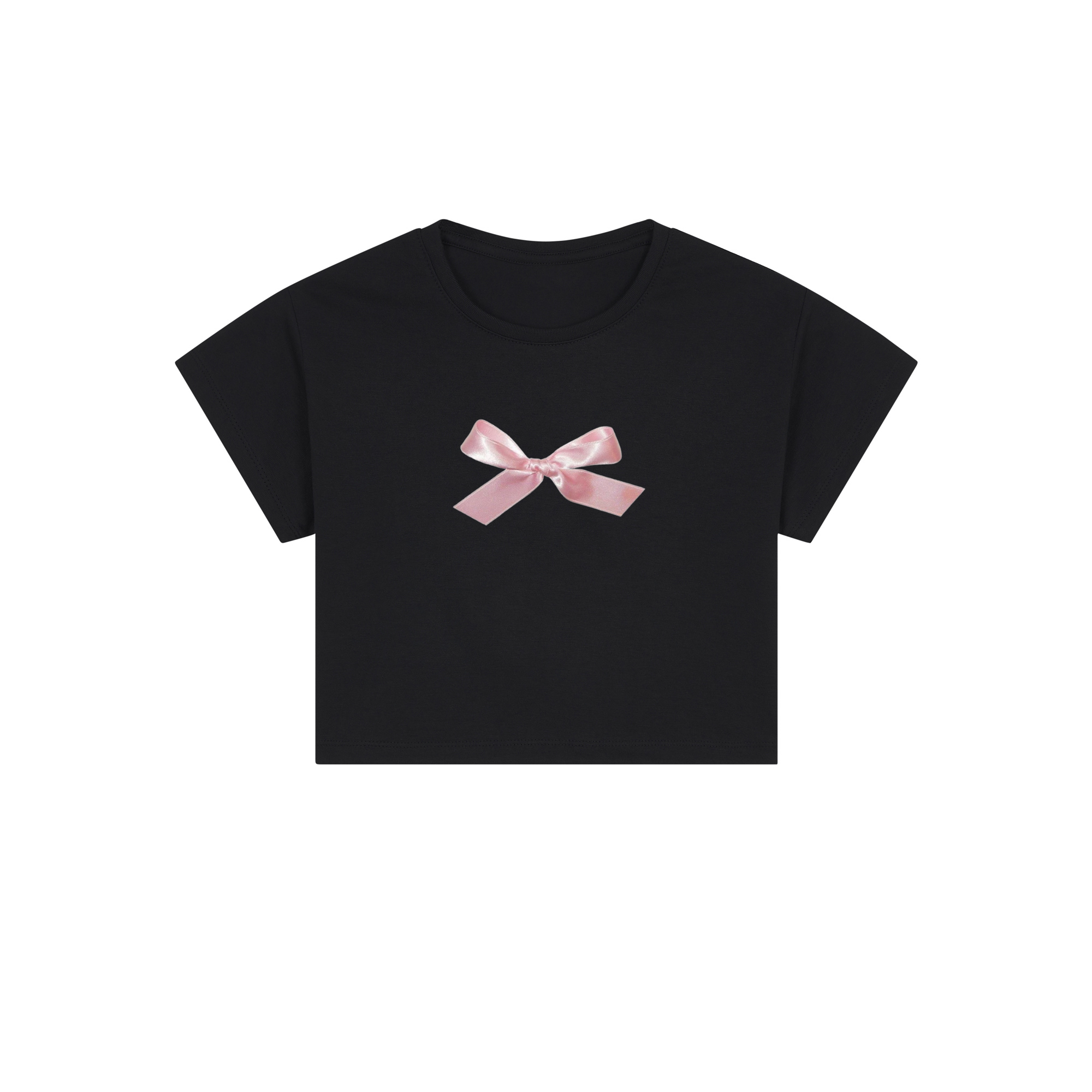 pink ribbon crop top