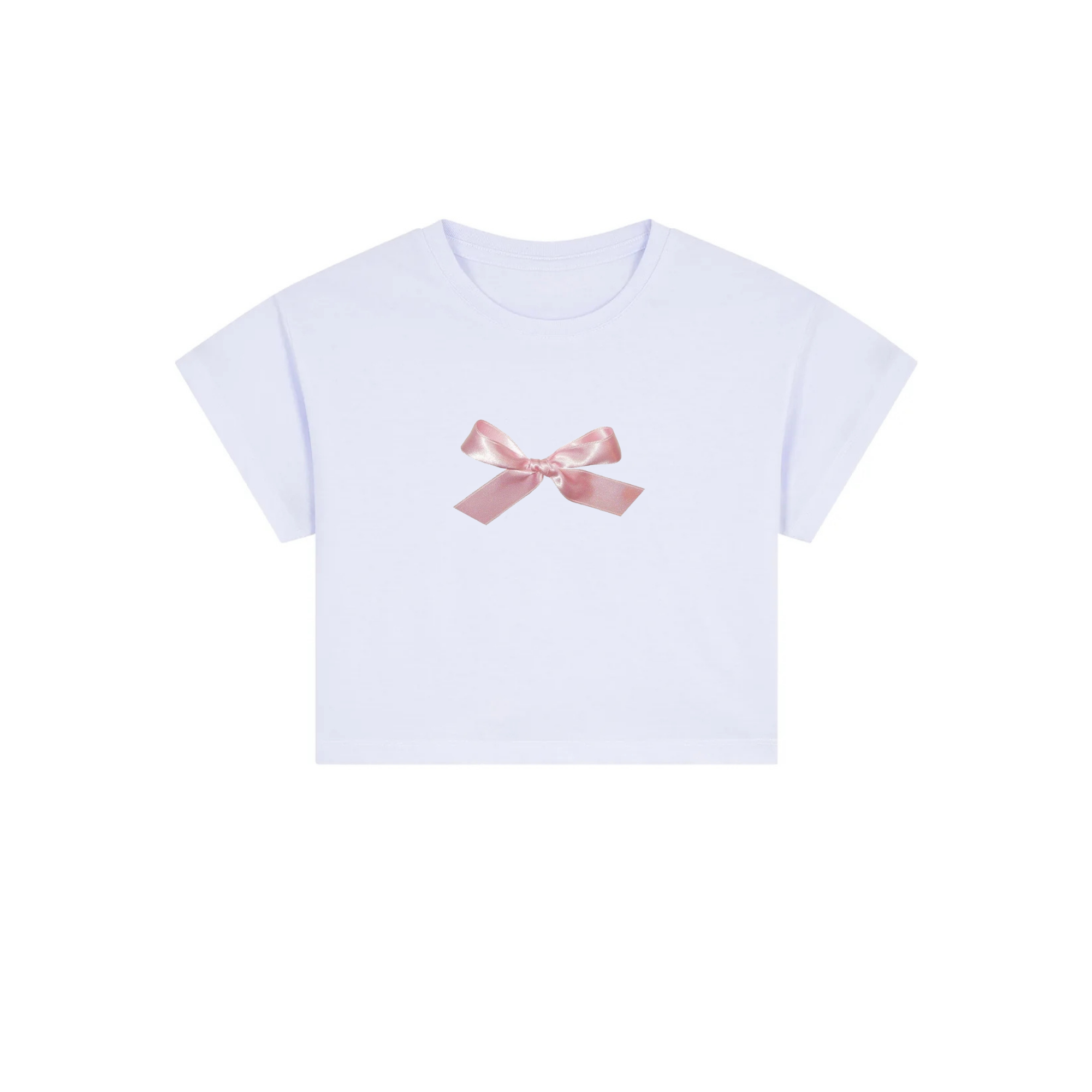 pink ribbon crop top