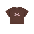 pink ribbon crop top