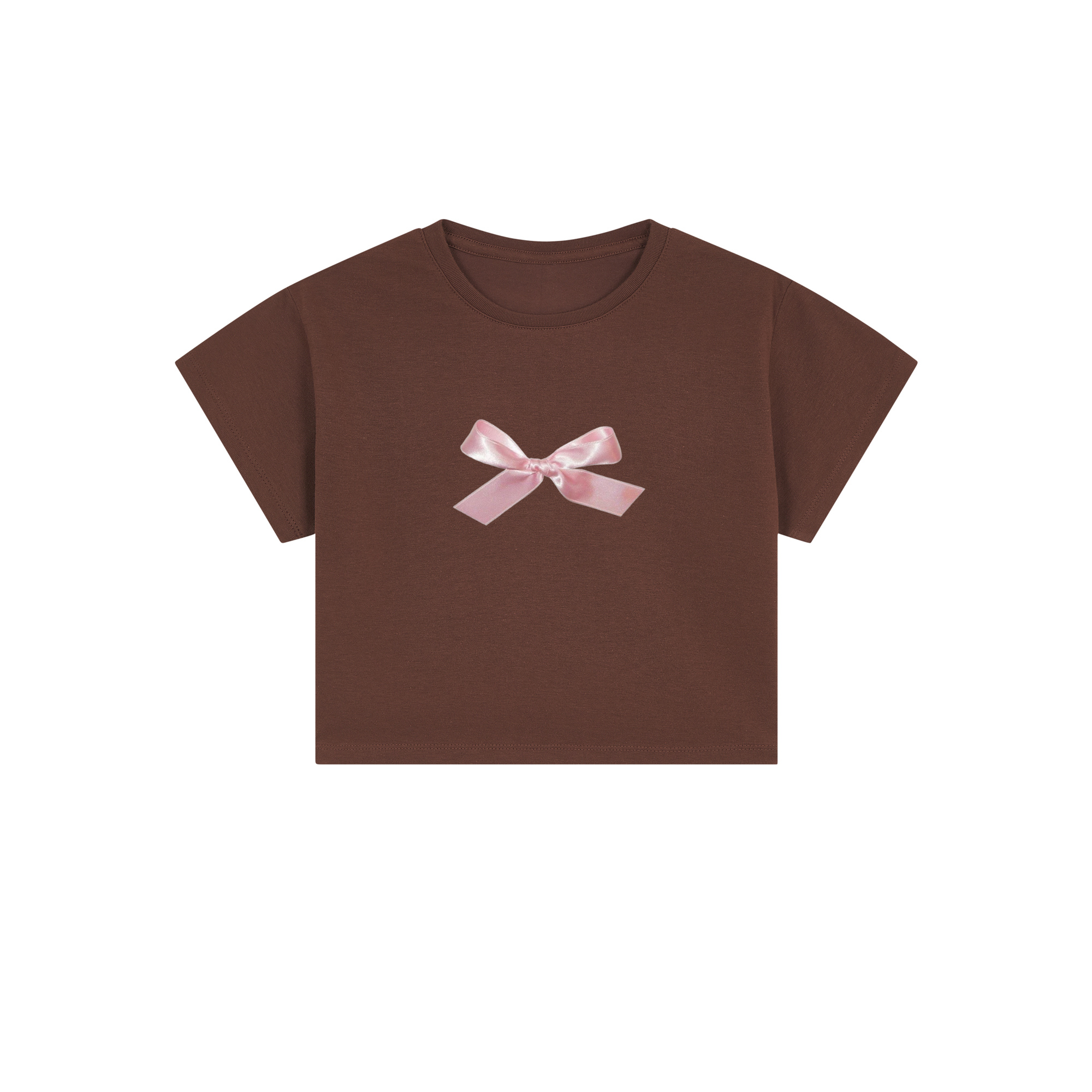 pink ribbon crop top